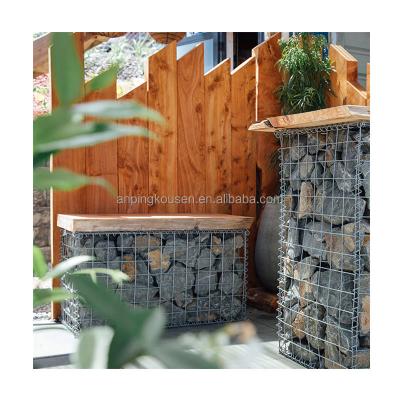 China Square Hole Galvanized Welded Gabion Box with PVC Coating and Aperture 200*100*100 for sale