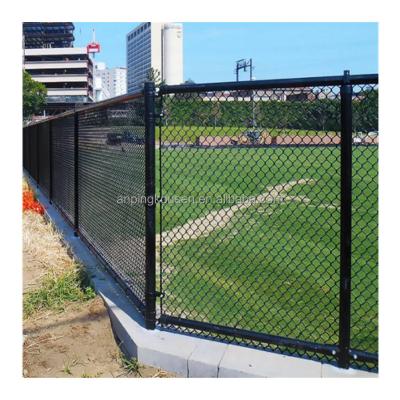 China 8 Ft Galvanized PVC Coated Chain Link Fence Wire Mesh with Barbed Wire Low Carbon Steel for sale