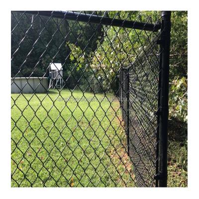 China Steel Fencing PVC Coated Black Chain Link Mesh for Heavy-Duty Security and Protection for sale