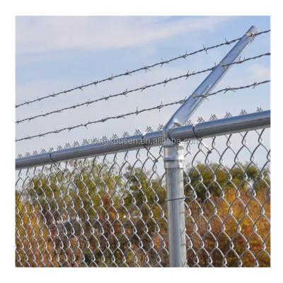 China Customized Galvanized 10ft Chain Link Fence Wire Stock PVC Coated with Steel Material for sale