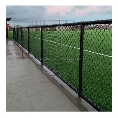 China Customized Hot Dipped Galvanized Diamond Shape Chain Link Fence for Tennis Court for sale