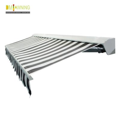 China Waterproof sunsetter Manual Retractable Awning Balcony Door Awning Hand Swing for sale
