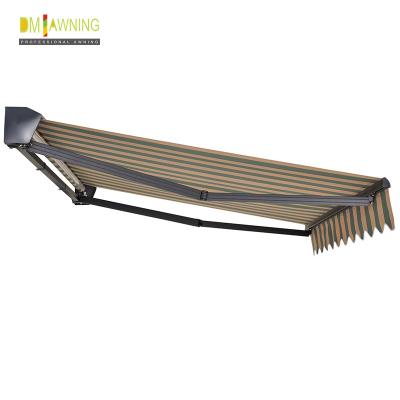 China Manual Telescopic Waterproof Retractable Awning Balcony folding arm retractable awnings for sale