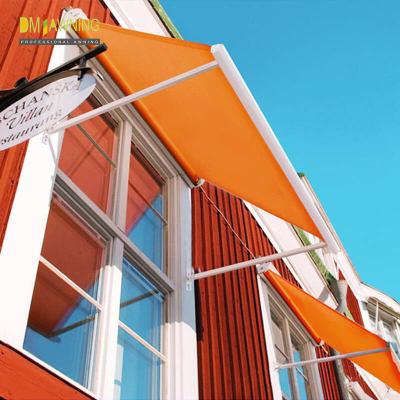 China Heavy Duty Remote Control Outdoor Awnings Drop Arm Window Awning for sale