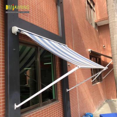 China 1.4m Aluminium Drop Arm Window Awning Light Retractable Awning for sale