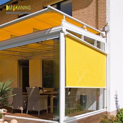 China Large Outdoor Window Sunshade Windproof Shades Blinds Shutters Awnings for sale