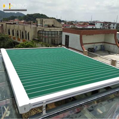 China Modern Remote Control Skylight Awning Conservatory Canopy Motorised Retractable Roof for sale