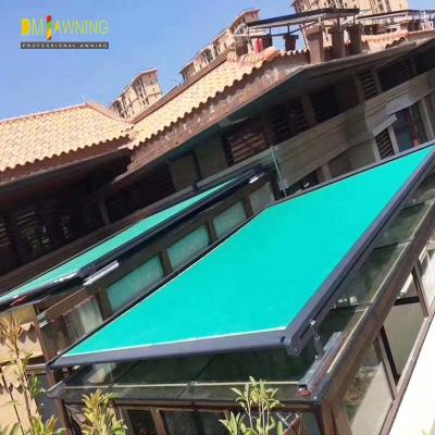 China Balcony Retractable Roof Awning Aluminium Retractable Awning Conservatory Awning for sale