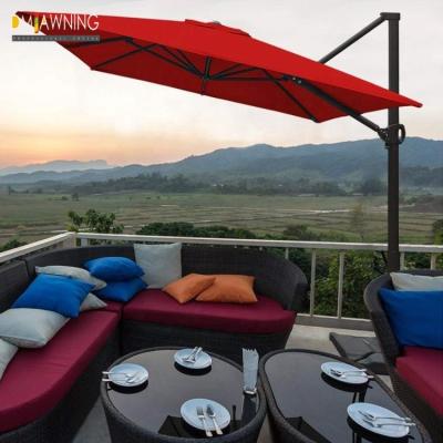 China Awning Polyester Fabric Outdoor Patio Umbrella Waterproof Sun Shade For Patio for sale