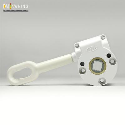 China Chinese Aluminium Gear Box White Retractable Awning Gearbox Hardware for sale