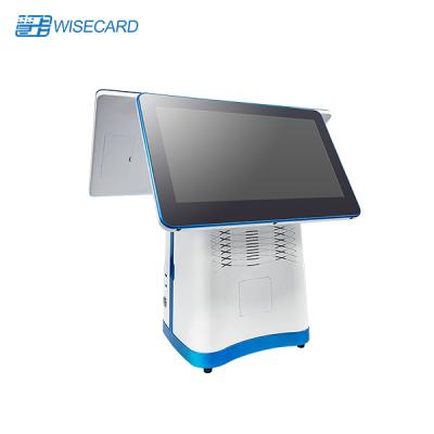 China Android 7.1 Dual Screen POS Terminal restaurant Touch Screen Cash Register Machine for sale