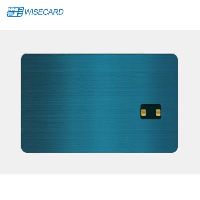 China WCT Wisecard Magstripe Metal Business Card Dual Interface Customized Metal Card for sale