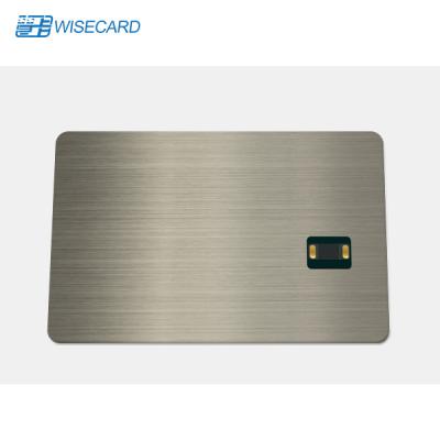 China Fast Reading Metal Business Card NFC Golden silver hot stamping for sale