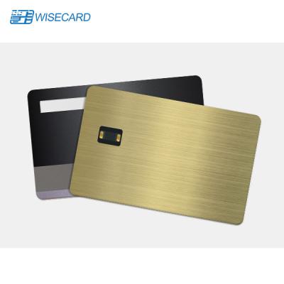 China Colorful Plated Metal Business Smart Card Pantone Color Printing for sale