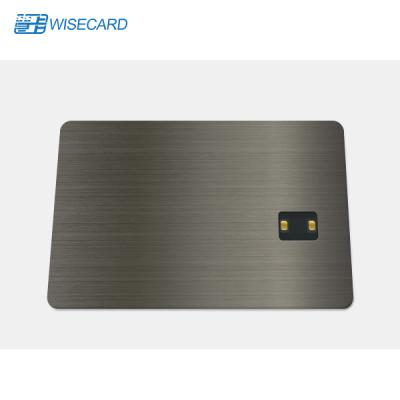 China Seguridad de cifrado Tarjetas de metal NFC Transferencia de datos sin contacto CR80 85.5 * 54 mm en venta