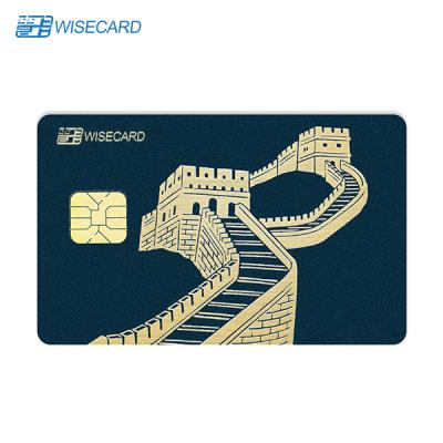 China Business PVC Chip Card With Imitate Metal Sinking Carving Technology for sale