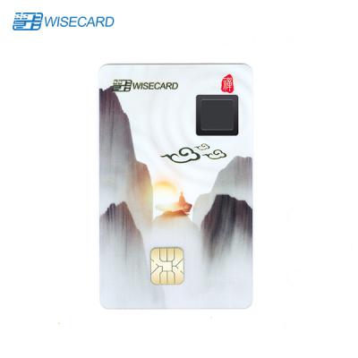 China Biometric Smart Card Access Control , Fingerprint Payment Card for sale