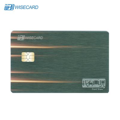 China CR80 Contactless Metal Card With Chip Magstripe Fingerprint for sale