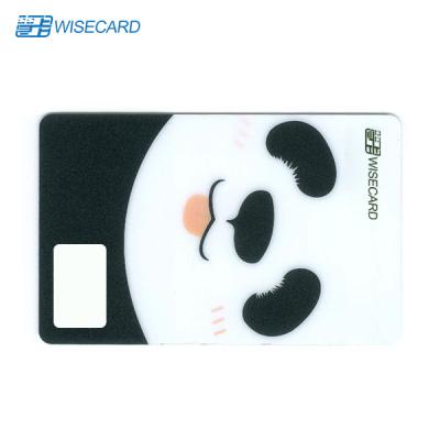 Chine Côté en plastique sans contact de relief ISO14443 de PVC de carte de crédit de nombre double à vendre