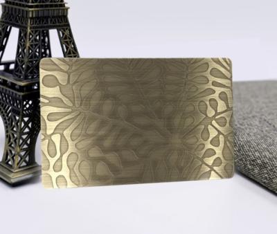 Cina La carta assegni 80x50mm del metallo della banda magnetica ha personalizzato lo specchio di Stantless di colore di Pantone in vendita
