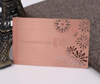 Китай визитная карточка 85x54mm алюминиевая металл офсетной печати розовый с Magstripe продается