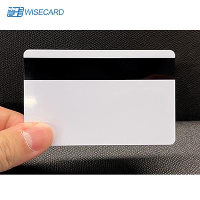 China SLE4442 Chip Smart Card Pearl White Blank PVC Cards With Magnetic Strip for sale