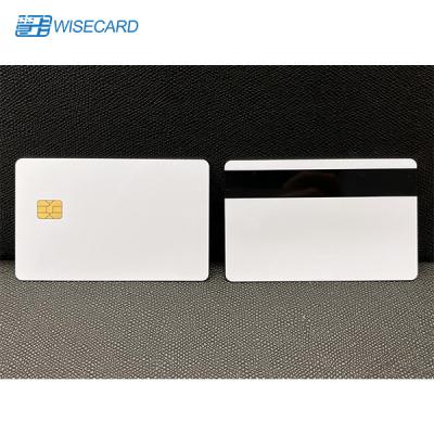 China Branco EMV Chip Cards HiCo de WCT SLE4442 2 cartões vazios da listra magnética à venda