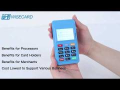 PCI PTS Portable MPOS Android Payment Terminal Wisecard For IC Card