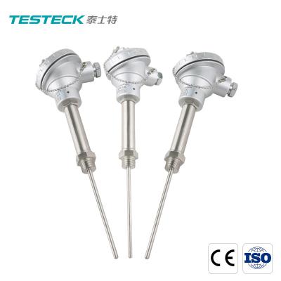 China PT100 Waterproof Temperature Sensor With Fixed Bolt  Connecting Box for sale