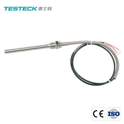 China Threaded Metal Probe PT100 Temperature Sensor 4 Wire RTD Class A for sale