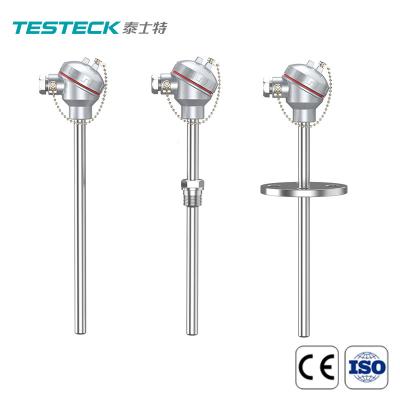 China SS304 RTD Temperature Sensor K Type Thermocouple With Fixed Flange for sale