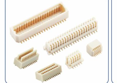 China 0.8mm, Board to Board Connector, SMT, White, Polyester, Brass. for sale