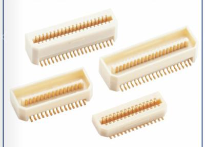 China 0.8 mm pitch connector board to board connection plug / socket(Mating) white phosphor bronze polyester. for sale
