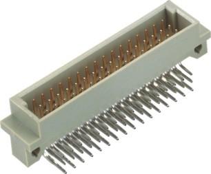 China Right Angle Phosphor Bronze Din41612 Connector 2.54mm 3*16 Pin for sale