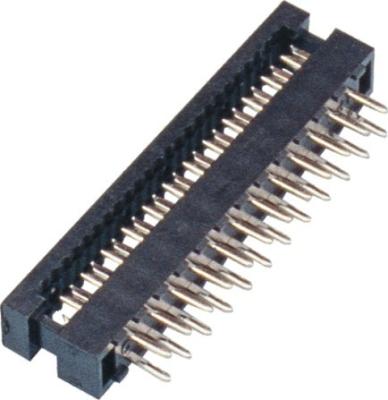 China 2.0mm DIP Plug Connector 2*12P PBT Black P/Bronze Tin Plating ROHS for sale