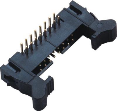 중국 90°DIP 이젝터 래치 우두머리 남성 16 Pin Idc 연결관 2.00mm Pcb Pin 우두머리 판매용