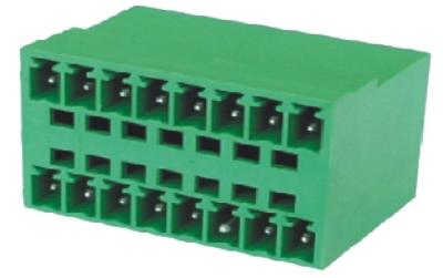 China Communications Electrical Terminal Block Connectors 3.5mm 2*8P 180° for sale