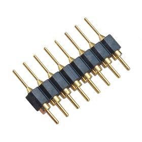 China Straight type 8P  WCON PCB 2.54mm Round Pin Connector  With PPS plastic black color ROHS for sale