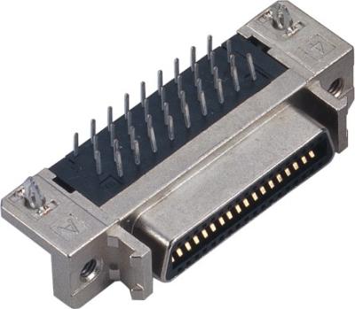 China 1.27mm SCSI connector female straight cen-type 68 pin scsi connector mating with 6320M for sale