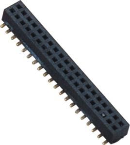 China WCON 1.00mm  board to board connection  Female Header Connector  SMT PA9T Black With Post for sale