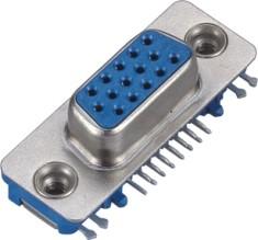 China Tipo 15 azul de WCON D del conector pin 25mΩ Max Contact Resistance 500V AC/DC/negro en venta