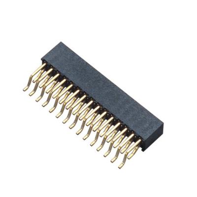 China Female Header Connector 2.0mm 90° SMT 2*15P DIP , battery connector AU over Ni for sale
