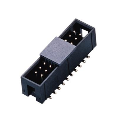 China Double Row SMT 2.54mm Pitch Box Header Connector PCB Board End Connector for sale