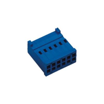 China 2.54 Double Layer Plastic Wire To Pcb Connector T Type PBT Blue for sale