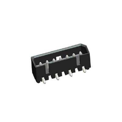 China SMT Single Row Board to Board Connector 1.25mm Male PA9T(UL94V-O) BLACK for sale