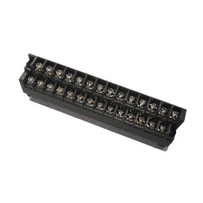 China 7.62mm Pitch Barrier Terminal Blocks Connector 2*14P With Lock H=32.8 PBT for sale