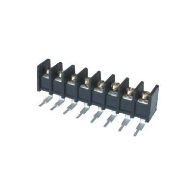 China 8.22 Pitch Feed Through Barrier Block Connector SN Plated PA66 For Lighting for sale