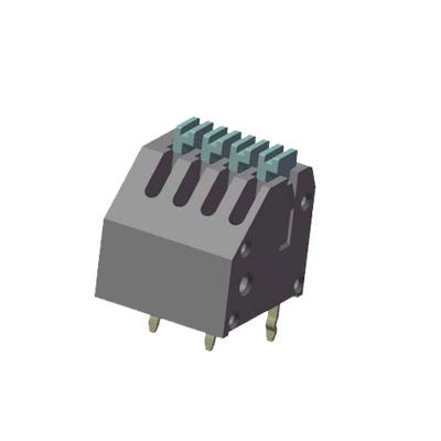 China 2.50 Merge Terminal Block Connector Combined Type 4Pin Grey Sn Plated H=11.50 ROHS for sale