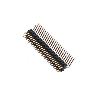 China PDA 2mm 3 Pin Right Angle Pin Header Female , PA9T Smt Pin Header WCON for sale