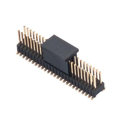 China SMT Doul Row 1.27 Mm Pitch Header , 1.0AMP Displays Pcb Female Header for sale